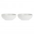 Set of 2 Pieve Salad Bowls - White, 26 cm