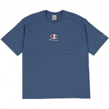 Men's Champion Crewneck T-Shirt Blue 220270 BS099 L