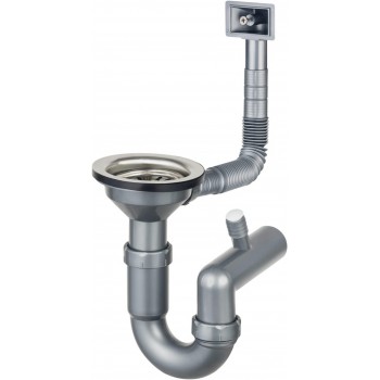 Siphon for 1-bowl steel sink - 3.5