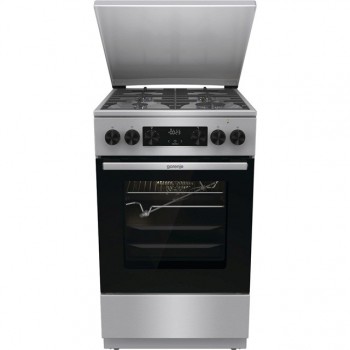 Gorenje GKS5C71XF Freestanding cooker with oven Silver