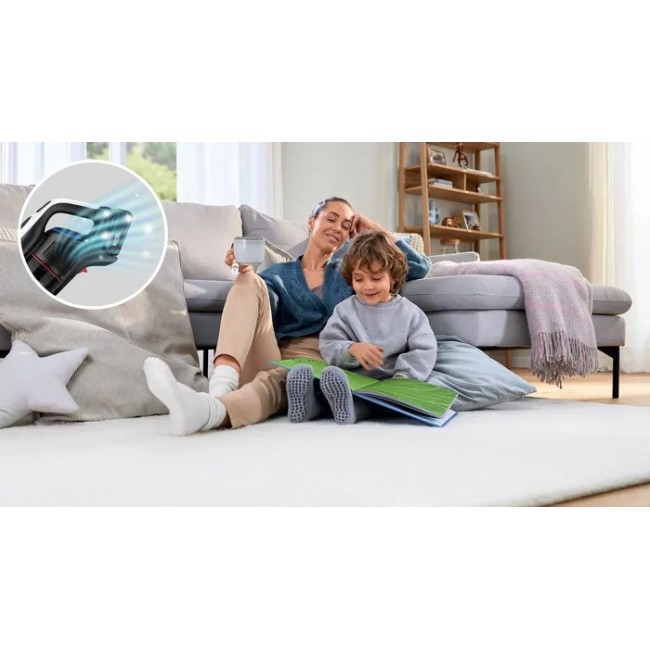 Bosch BCS931WBA stick vacuum/electric broom Battery Dry HEPA Bagless 0.4 L White 3 Ah Bosch BCS931WBA stick vacuum/electric broom Battery Dry HEPA Bagless 0.4 L White 3 Ah