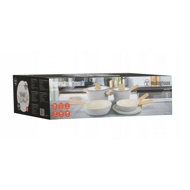 Westinghouse WCCS205307A aluminium cookware set, 7 pieces Westinghouse WCCS205307A aluminium cookware set, 7 pieces