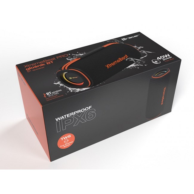 Tracer XtremeBeat Pro TWS Portable Bluetooth Speaker Black 40 W