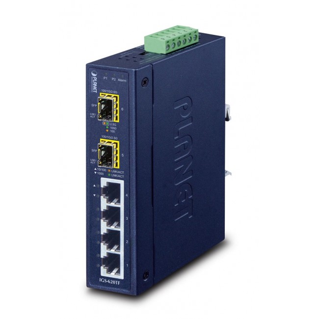PLANET IGS-620TF network switch Unmanaged Gigabit Ethernet (10/100/1000) Blue PLANET IGS-620TF network switch Unmanaged Gigabit Ethernet (10/100/1000) Blue