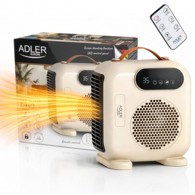 Fan Heater ADLER AD 7756 Beige