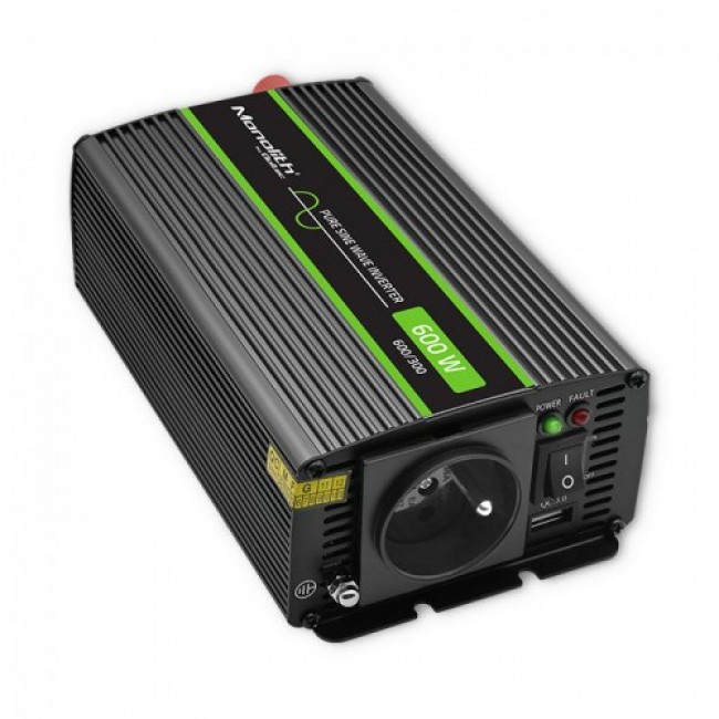 Qoltec Monolith power adapter/inverter Auto 600 W Qoltec Monolith power adapter/inverter Auto 600 W