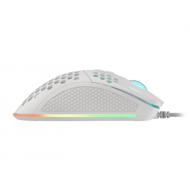 Genesis Krypton 555 Gaming Mouse 8000 DPI RGB White Gaming Programmable