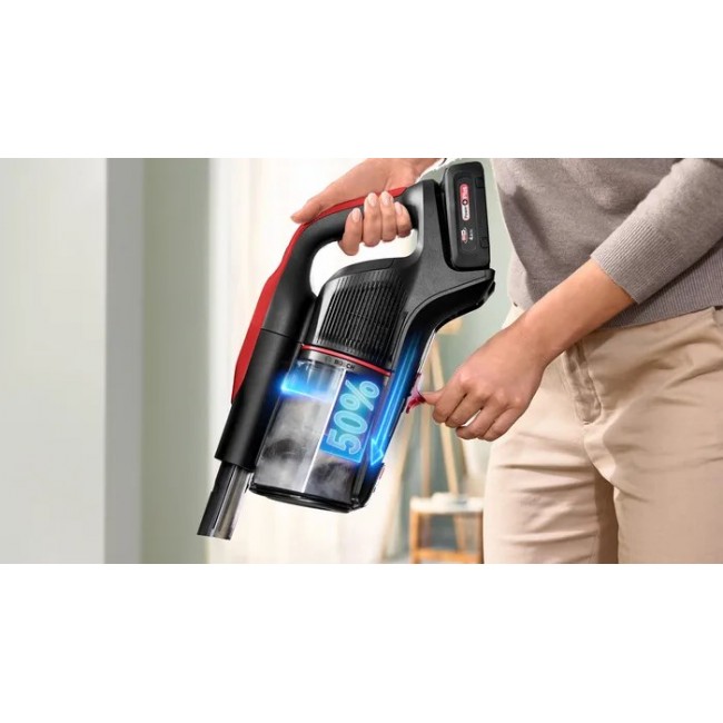 Bosch BCS1041PET stick vacuum/electric broom Battery Dry HEPA Bagless 0.4 L 23.5 W Black, Red 4 Ah Bosch BCS1041PET stick vacuum/electric broom Battery Dry HEPA Bagless 0.4 L 23.5 W Black, Red 4 Ah