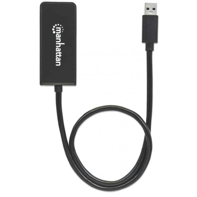Manhattan USB-A to HDMI Adapter Cable, 60cm, Male to Female, 5 Gbps (USB 3.2 Gen1 aka USB 3.0), 2560x1440 @ 32-bit colour, Full HD video 1080p@16:9, Black, Blister Manhattan USB-A to HDMI Adapter Cable, 60cm, Male to Female, 5 Gbps (USB 3.2 Gen1 aka USB 3.0), 2560x1440 @ 32-bit colour, Full HD video 1080p@16:9, Black, Blister