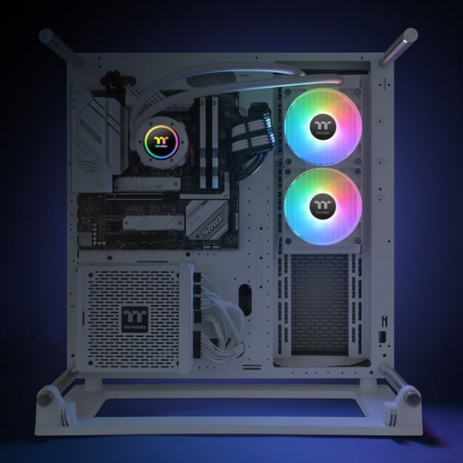 Thermaltake TH240 V2 ARGB Processor Liquid cooling kit 24 cm White 1 pc(s) Thermaltake TH240 V2 ARGB Processor Liquid cooling kit 24 cm White 1 pc(s)