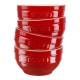 Staub Ceramique Bowl set 0.4 L Round Ceramic Red 4 pc(s) Staub Ceramique Bowl set 0.4 L Round Ceramic Red 4 pc(s)