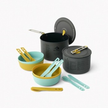 Sea to Summit Frontier UL Two Pot Cook Set 4P Folding crockery set