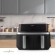 Nedis KAAF320BK fryer Double 4.2 L Stand-alone 2600 W Hot air fryer Black