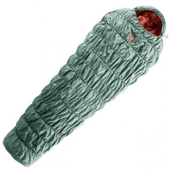 Deuter Exosphere +4 SL Women's Synthetic Sleeping Bag - Left Sage-Redwood