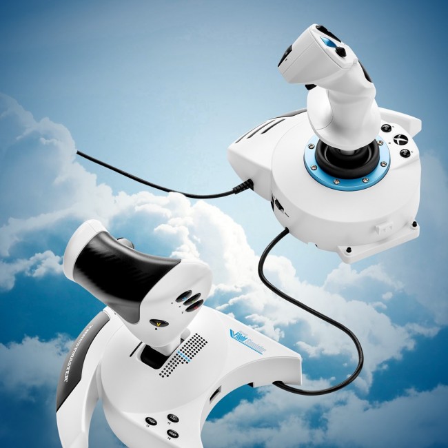 Thrustmaster T.Flight Hotas One Microsoft Flight Simulator Edition Black, White USB Joystick + engine control lever Analogue / Digital PC, Xbox One, Xbox One S, Xbox One X