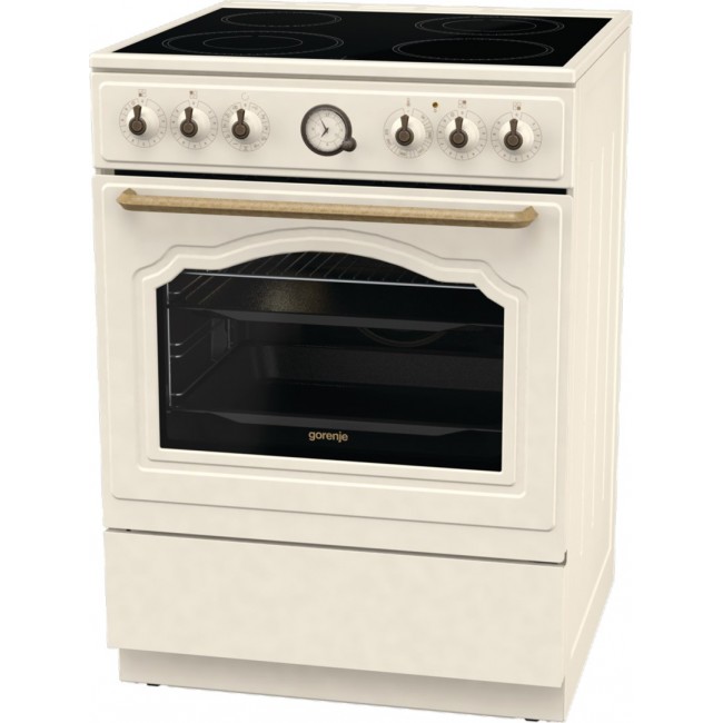 Gorenje GECS6B70CLI Freestanding cooker Ceramic hob Beige