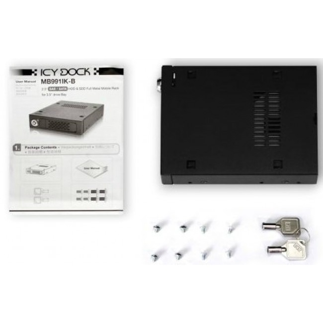 Icy Dock MB991IK-B drive bay panel 2.5