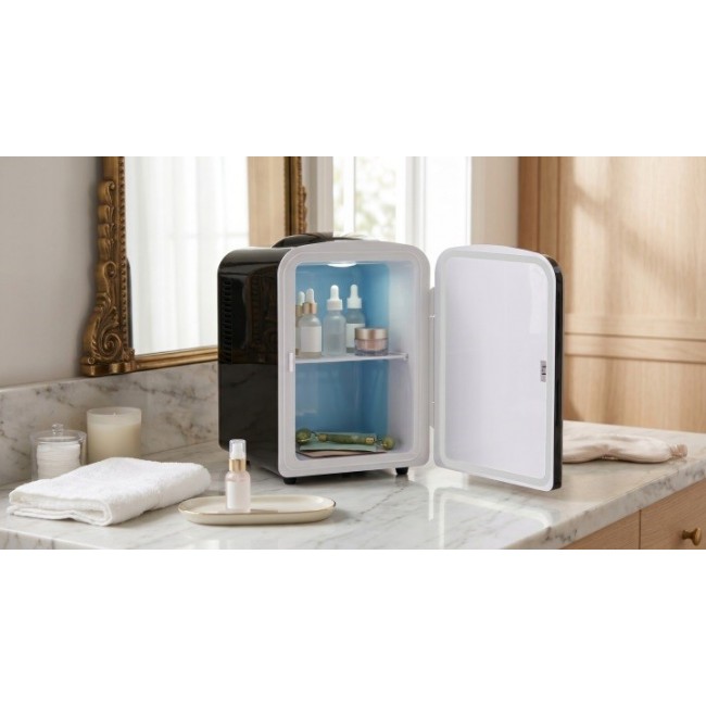 ELLE Home ESDAF101BKEU 4L Mini Fridge, Black ELLE Home ESDAF101BKEU 4L Mini Fridge, Black