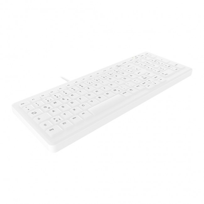 Contour Design Active Key Contour ClassicClean Medical Keyboard IP68 Compact Wired White DE C7000