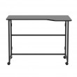 Maclean Folding Desk, Black, Mobile, 100x65 cm, max. 50 kg, Corner, L-Shaped, MC-1250 L/B