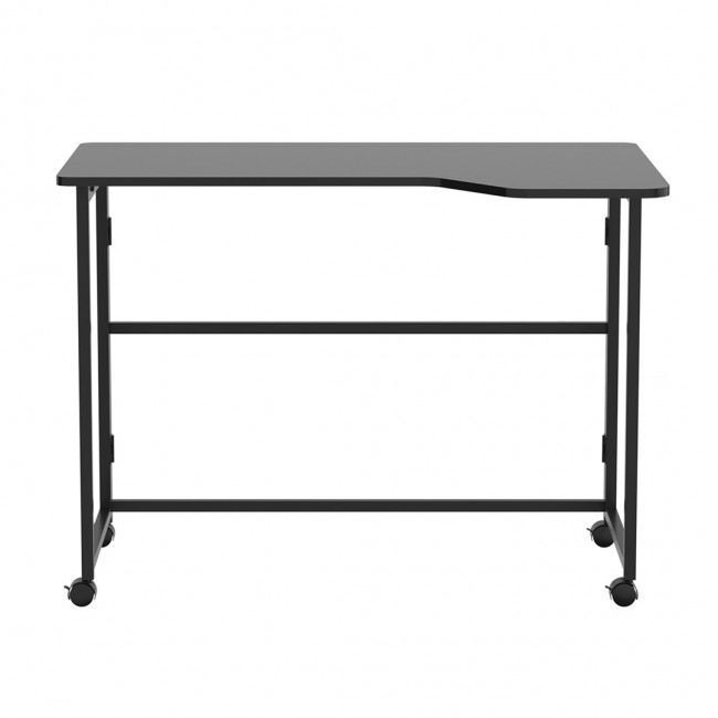 Maclean Folding Desk, Black, Mobile, 100x65 cm, max. 50 kg, Corner, L-Shaped, MC-1250 L/B