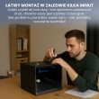 Extralink LITE 4U 10 280X310 WALL-MOUNTED RACKMOUNT CABINET BLACK Freestand/Wall/Floor mounted rack