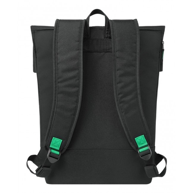 Rivacase Gremio backpack City backpack Black Polyester, Recycled polyethylene terephthalate (rPET)