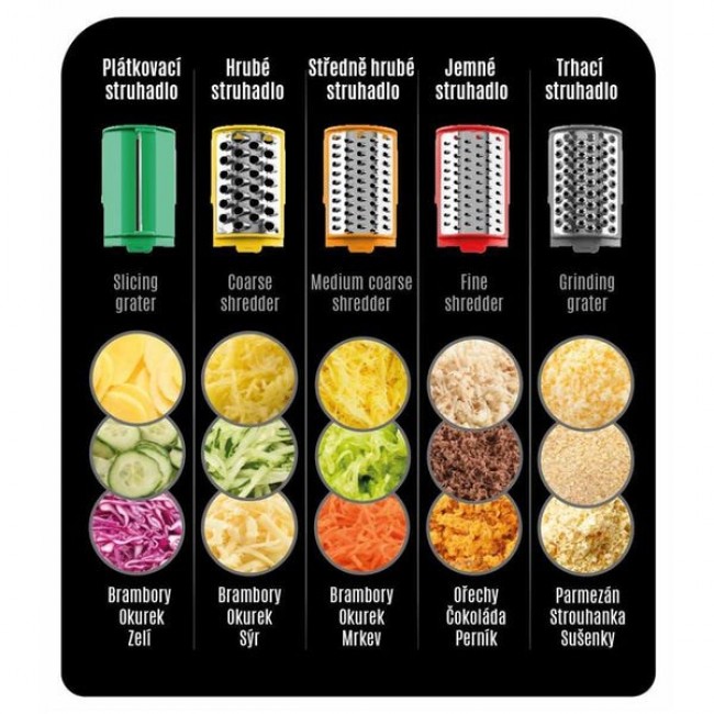 Eta Gratta Food Grater 70 W Black, Grey