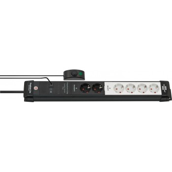 Brennenstuhl 1951560103 power extension 3 m 6 AC outlet(s) Indoor Black, Light grey