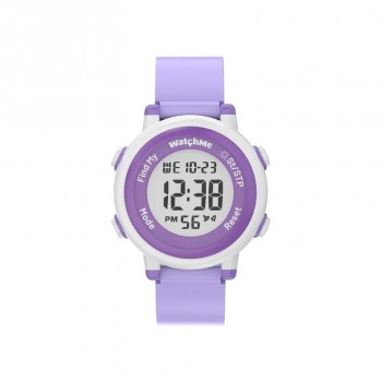 Zegarek dla dzieci Sponge WatchMe Kids ( Apple Find My, wodoodporno 3 ATM, bateria do 1 roku, Fioletowy)