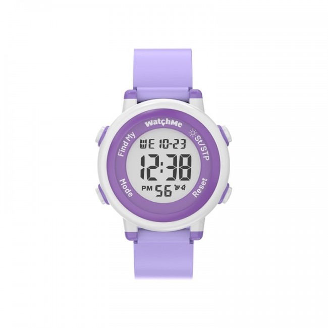 Zegarek dla dzieci Sponge WatchMe Kids ( Apple Find My, wodoodporno 3 ATM, bateria do 1 roku, Fioletowy)