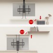 Maclean electric ceiling/floor mount, extendable, 43''-88'', VESA 600x400, max 60kg, 100-240V AC,50/60Hz