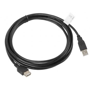 Lanberg CA-USBE-10CC-0030-BK USB cable USB 2.0 3 m USB A Black