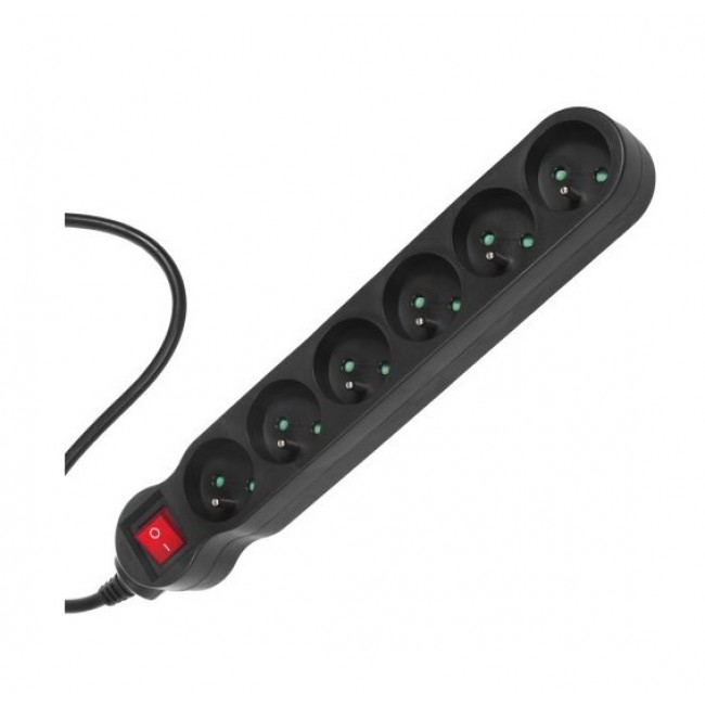Maclean MCE225 power extension 1.5 m 6 AC outlet(s) Indoor Black Maclean MCE225 power extension 1.5 m 6 AC outlet(s) Indoor Black