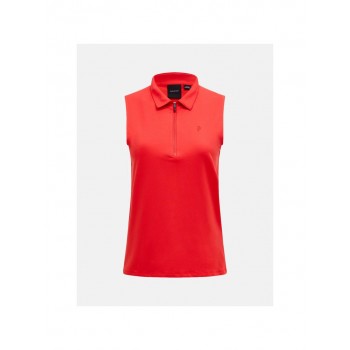 Shirt PEAK PERFORMANCE W Comfort Zip SL Polo red