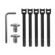 Maclean under-desk cable organizer, max. load 5kg, white, MC-105 W Maclean under-desk cable organizer, max. load 5kg, white, MC-105 W