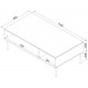 PALAZZO BIS table/latrine 110x60x40 white matte PALAZZO BIS table/latrine 110x60x40 white matte