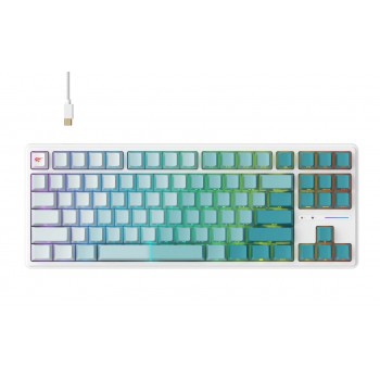 Havit KB901L - gaming keyboard (white and green)