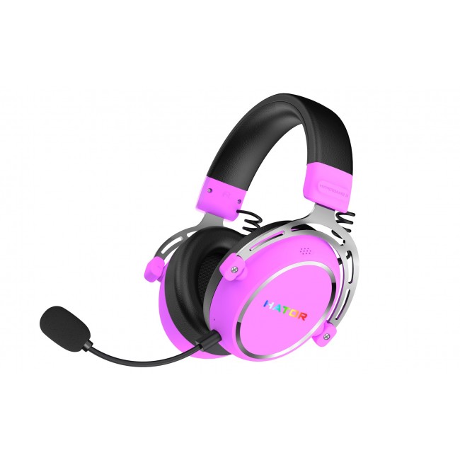 HATOR Hypergang 3 Wireless Headset Head-band Gaming USB Type-C / USB Type-A Bluetooth Violet