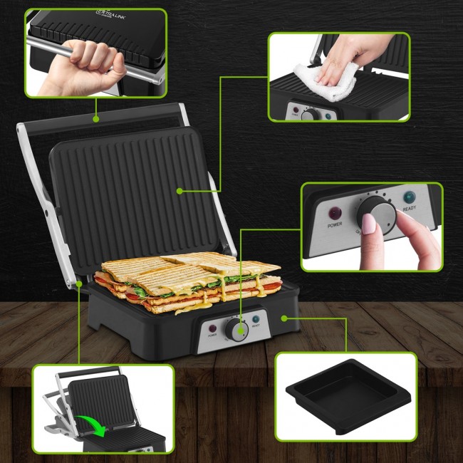 Extralink Smart Life Electric Grill SJ-36 | Electric Grill | 2000W, Temperature Control Grill
