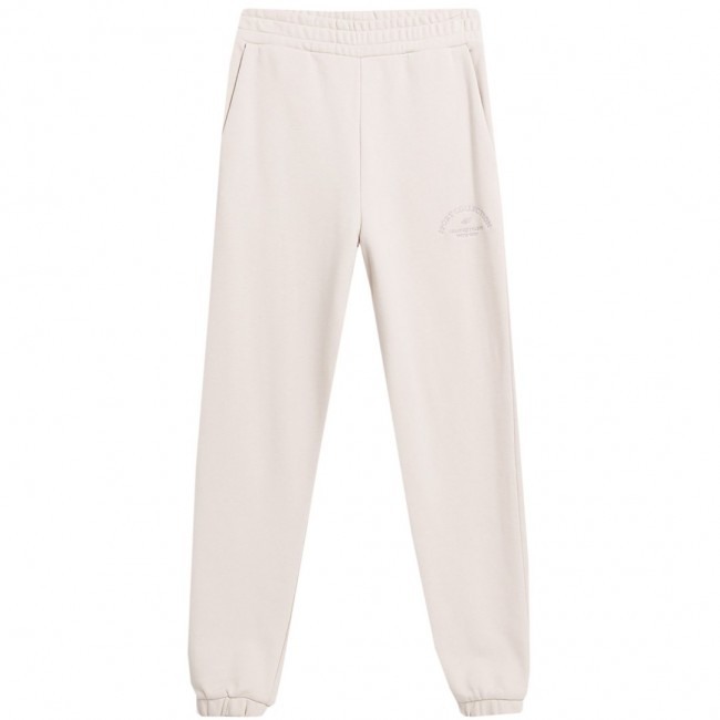 Women's trousers 4F CAS F472 beige 4FAW23TTROF472 83S M