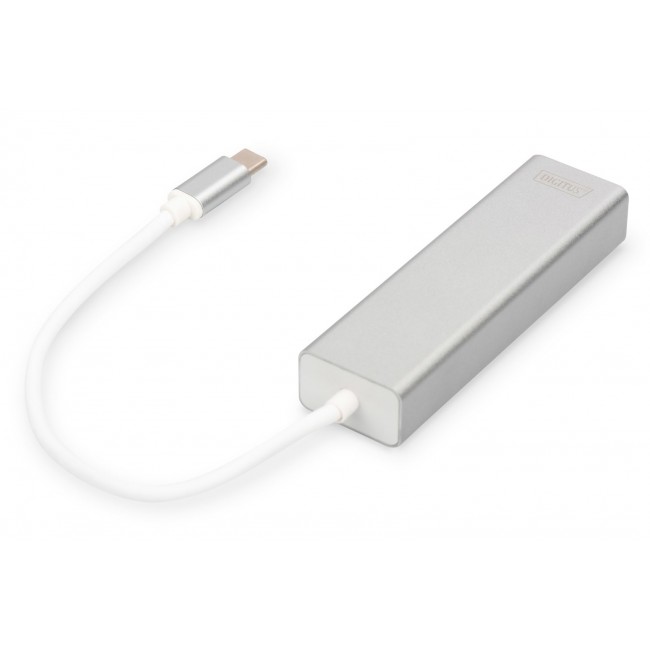 Digitus USB Type-CTM 3-Port Hub + Gigabit Ethernet