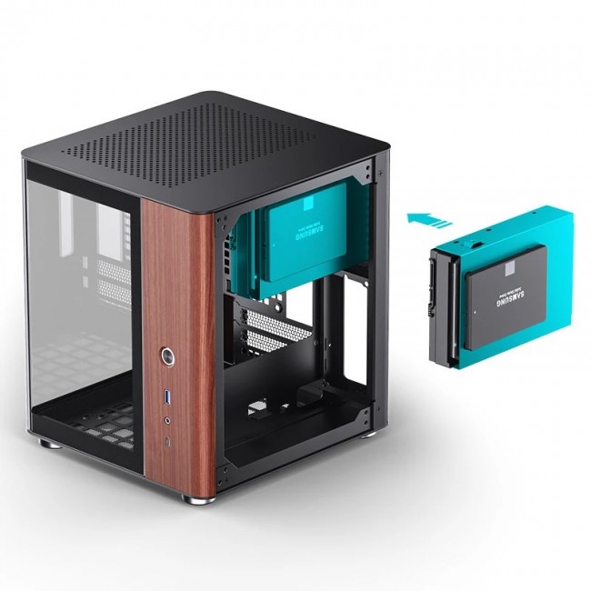 PC Case Jonsbo TK-0, Mini-Tower, Mini-ITX, black