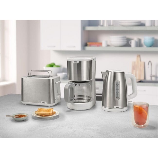 Braun HT 1510 8 2 slice(s) 900 W Stainless steel, White