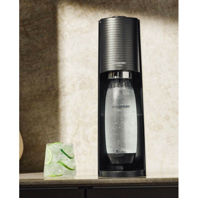 SodaStream Terra Nero Value Pack Metal, Plastic, Polyethylene terephthalate (PET) Black