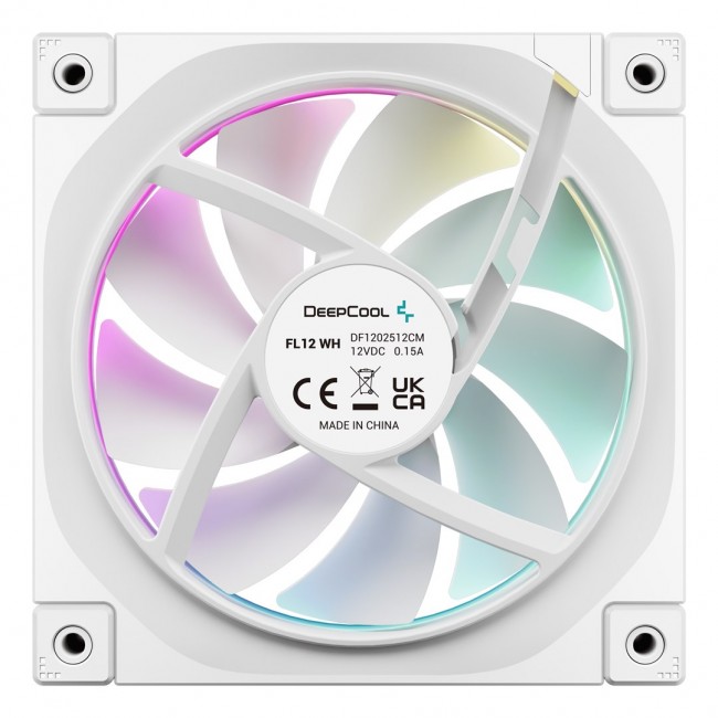 DeepCool FL12 WH-3 in 1 Computer case Fan 12 cm White 3 pc(s) DeepCool FL12 WH-3 in 1 Computer case Fan 12 cm White 3 pc(s)