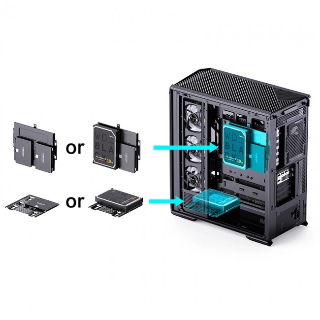 Jonsbo D400 Midi Tower Black