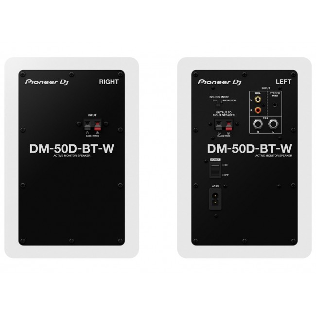 Pioneer DM-50D-BT-W Aktiver Monitor-Lautsprecher 3.4 Zoll 25 W 1 Paar 2-way White Wired & Wireless 50 W
