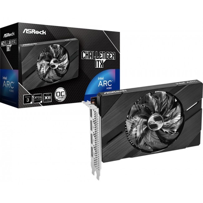 Asrock Challenger Intel Arc A380 ITX 6GB OC GDDR6