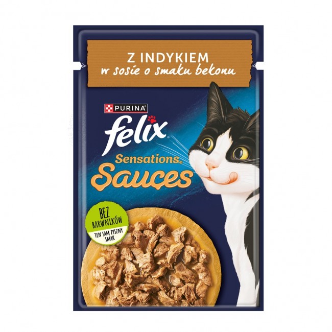 PURINA Felix Sensations Sauces Turkey - wet cat food - 85 g